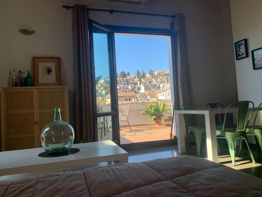 Cosy Loft With Amazing Terrace & Spectacular Views Apartment Granada Bagian luar foto
