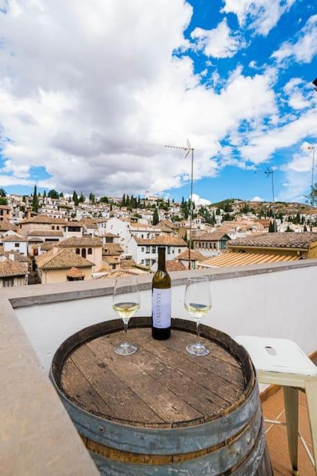 Cosy Loft With Amazing Terrace & Spectacular Views Apartment Granada Bagian luar foto