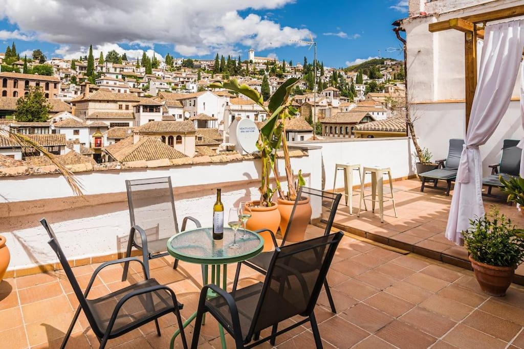 Cosy Loft With Amazing Terrace & Spectacular Views Apartment Granada Bagian luar foto