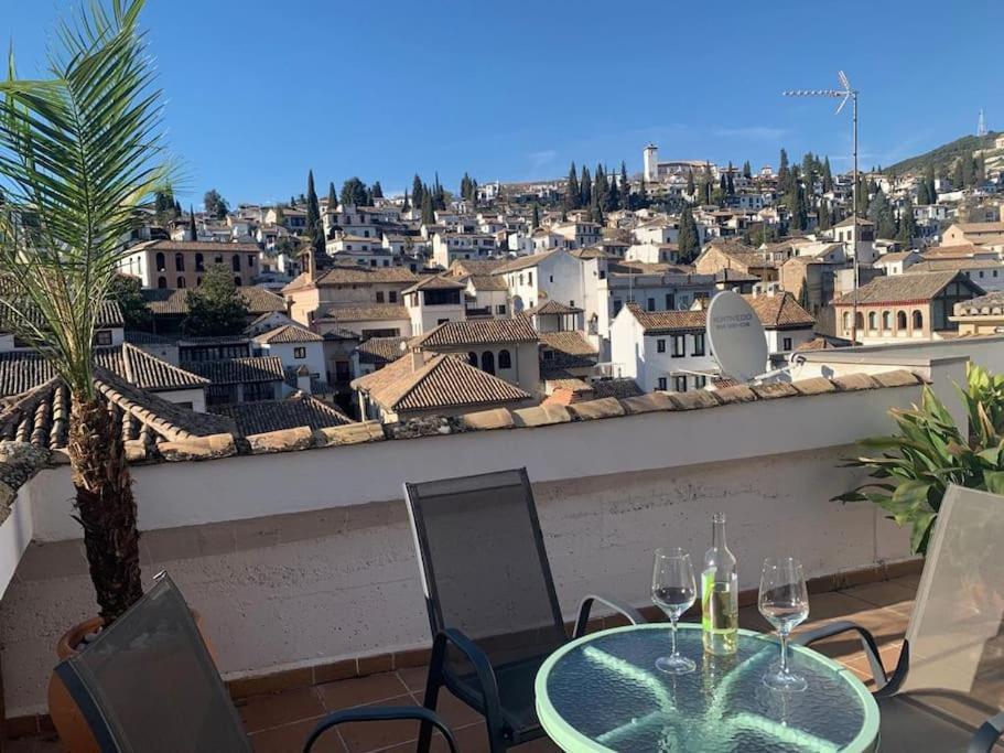 Cosy Loft With Amazing Terrace & Spectacular Views Apartment Granada Bagian luar foto